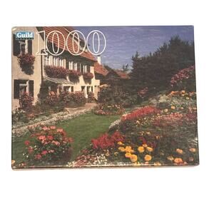 NEW SEALED Guild Puzzle 1000 Pieces Y2K Scenic Home Flower Garden Owen Germany